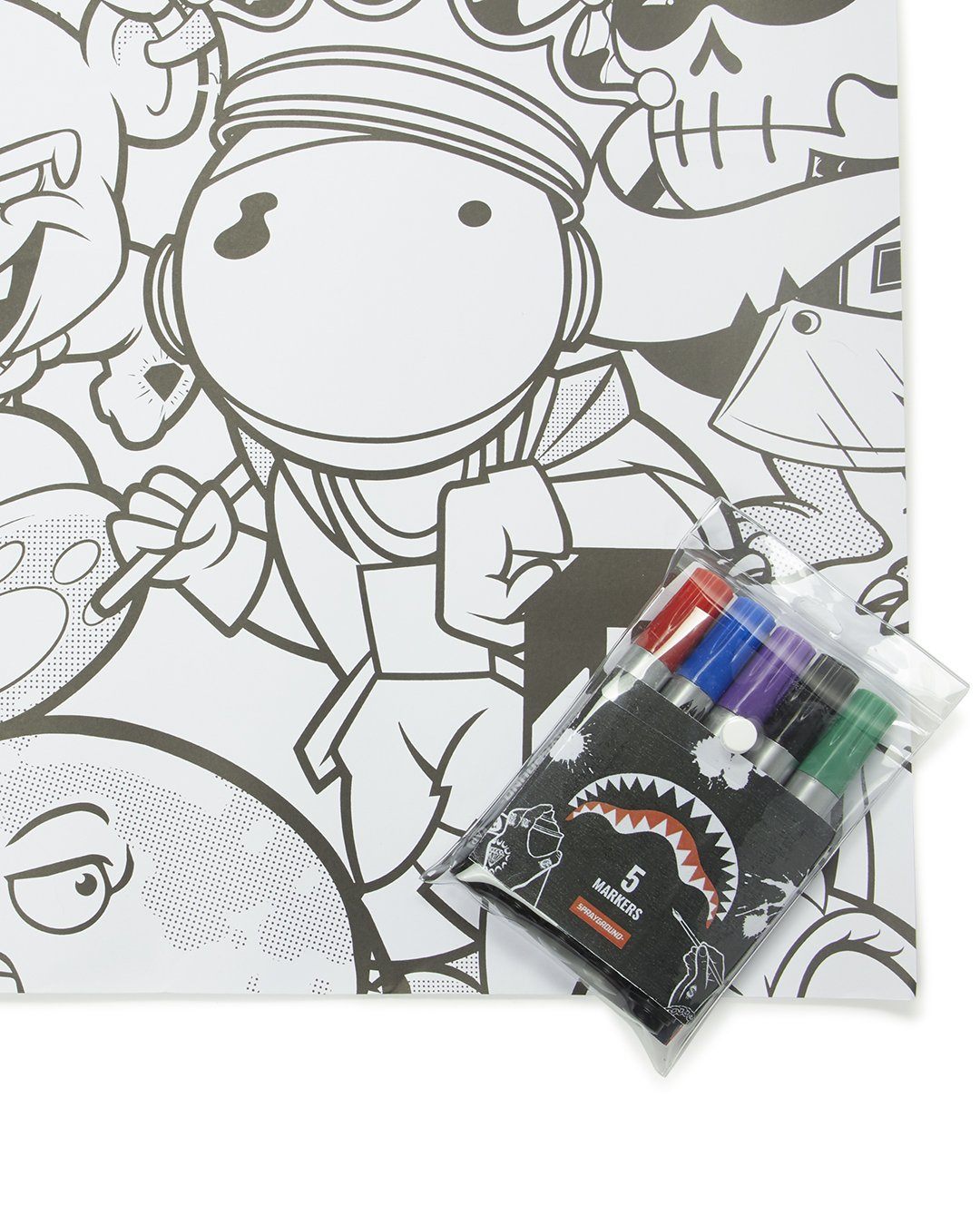 HUGE COLORING POSTER 39"x27" & MARKERS INCLUDED
